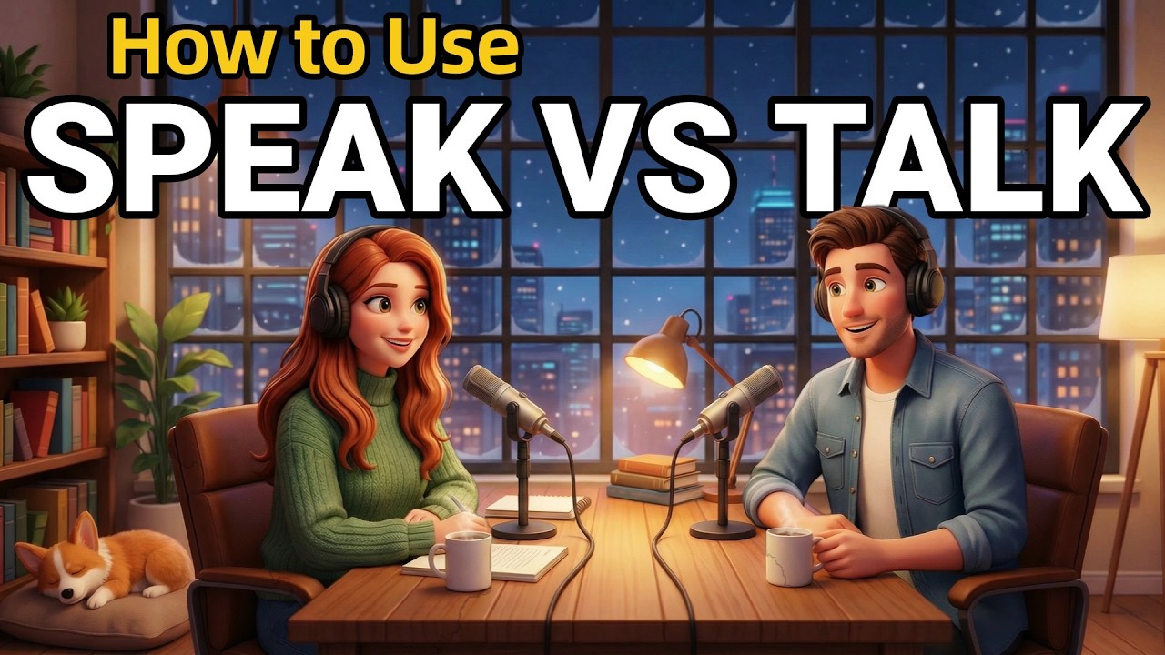 How to Use SPEAK and TALK in Everyday English | Daily English Conversations | English Podcast