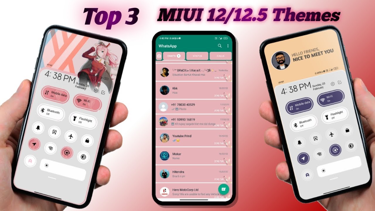 Best WhatsApp MIUI12.5 theme,Top 3 miui 12 themes,