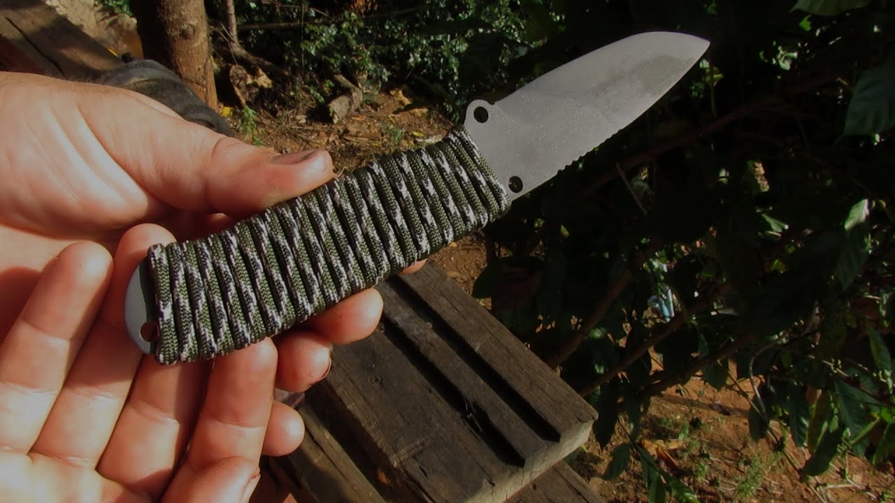 Como fazer um Cabo de Paracord. Cutelaria Facilitada  ep 13