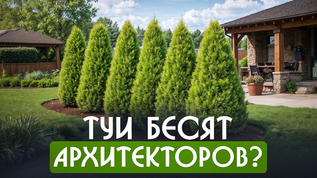 Туи в саду: старомодно или практично?