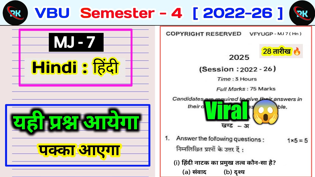 Semester 4 mj 7 hindi question paper. mj 7 hindi important questions semester 4. rachnatmak lekhan