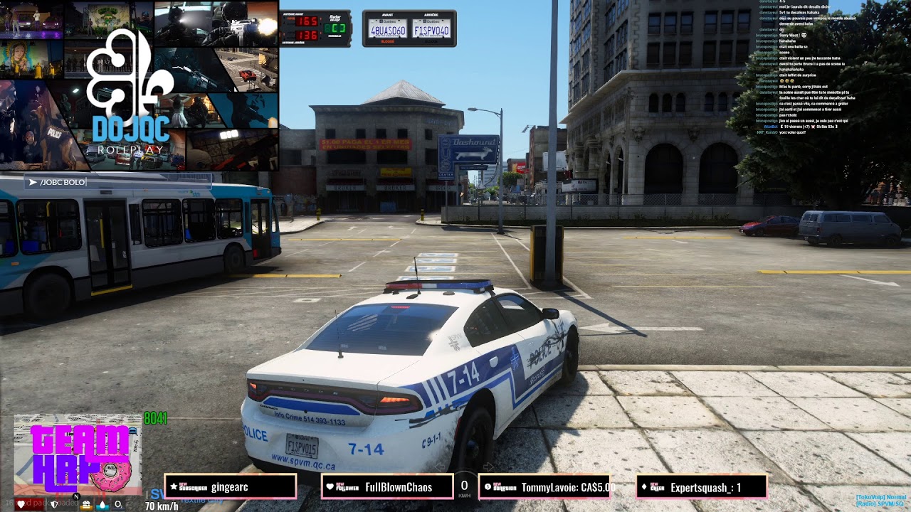 QC/FR (DOJQC) Patrouille SPVM - GTA RP - FIVEM -    De retour!!