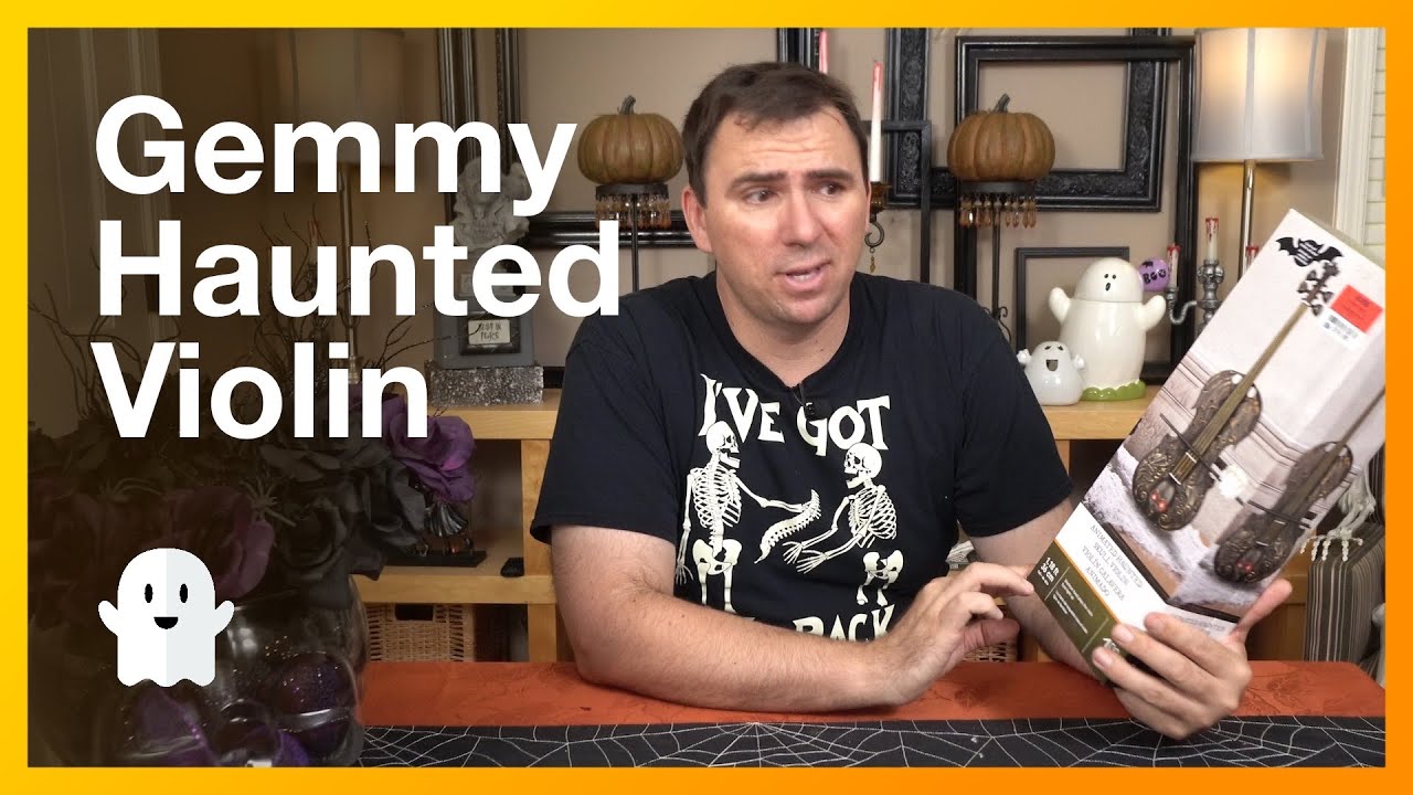 Haunted Skull Violin - Gemmy Animatronic Unboxing and Review