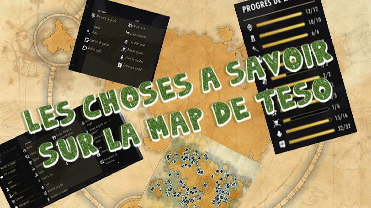 Les choses à savoir sur la map de TESO - guide ULTIME - The Elder Scrolls Online