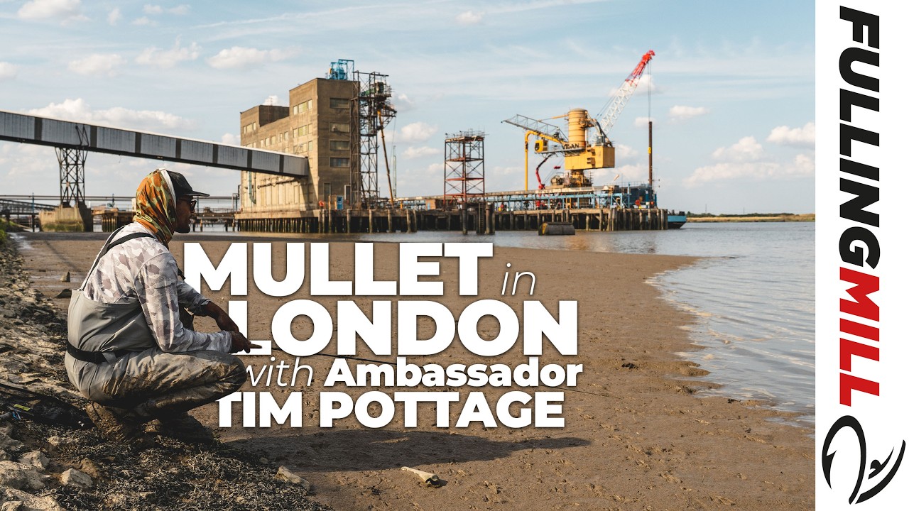 Рыбалка на кефаль нахлыстом в Лондоне с Тимом Поттеджем, послом компании Fulling Mill.