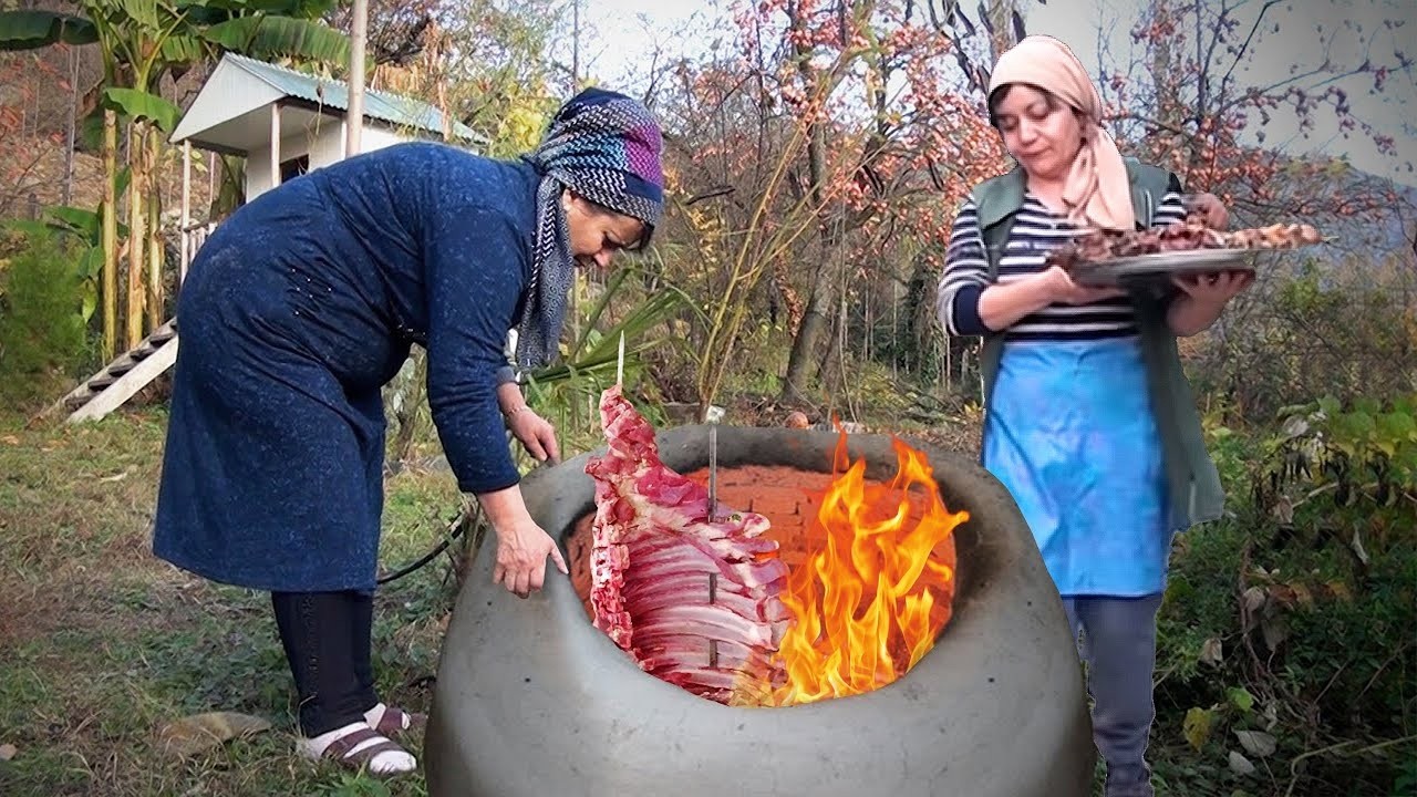 Villagers Cooked Delicious Lamb Ribs in Tandoor - Mountains of Flavors