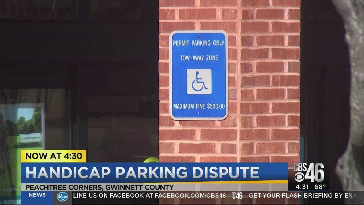 confrontation over displaying handicap parking decals