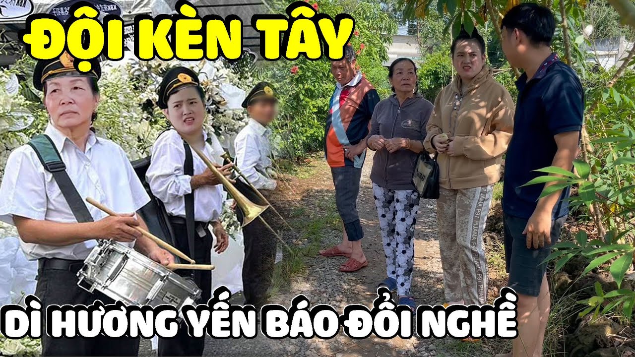 Ba Báo Đưa Dì Hương Yến Báo Đi Làm Đạo Tì Thổi Kèn Đám Ma Và Cái Kết | Hải Ka Vlogs