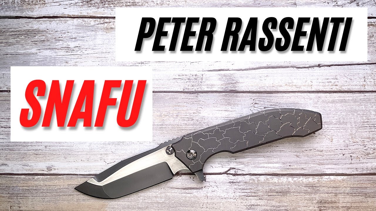 Peter Rassenti Snafu 3.5 Custom Pocketknife. Fablades Full Review
