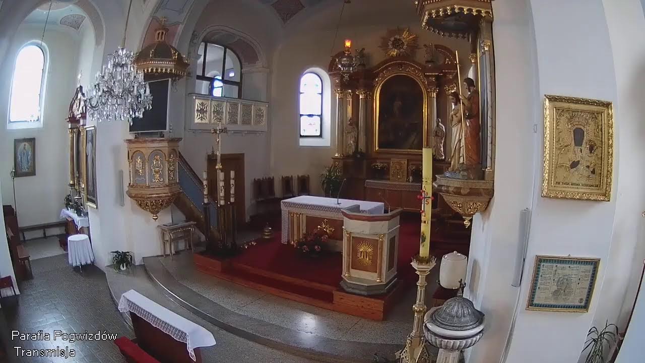 Transmisja ,Msza  święta z Kościoła pod wez . Św. Jana Nepomucena          w Pogwizdowie