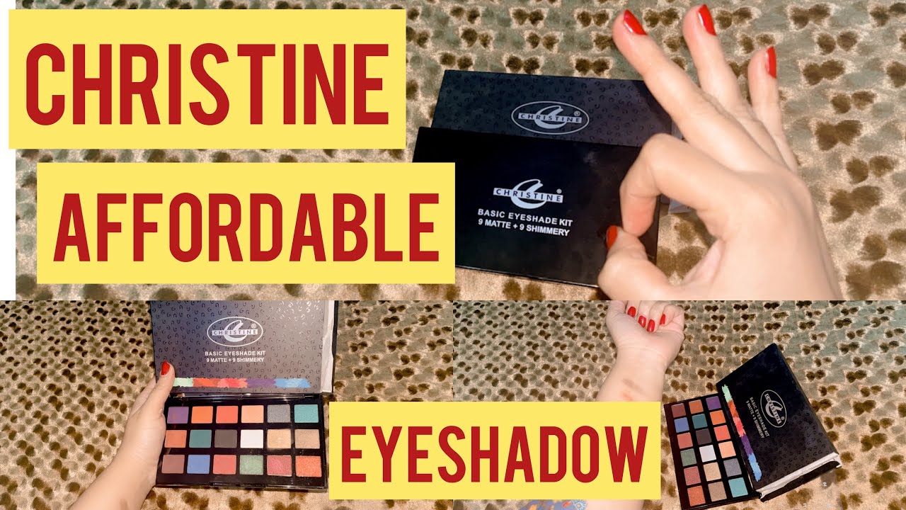 Christine Eyeshadow palette review #affordablemakeup #christian #2023 #bridalmakeup #makeupkit