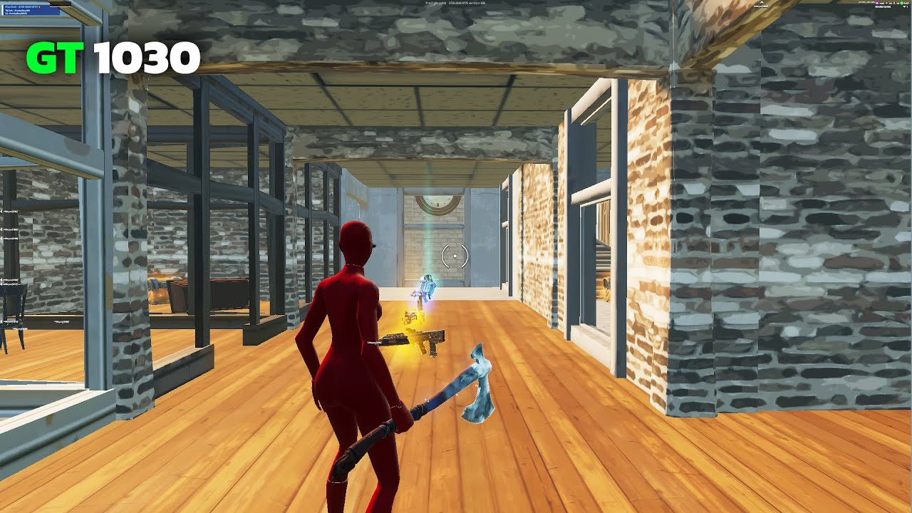 GTX 1030 + I3 12100F Fortnite Chapter 4|CREATIVE| performance mode 1080p