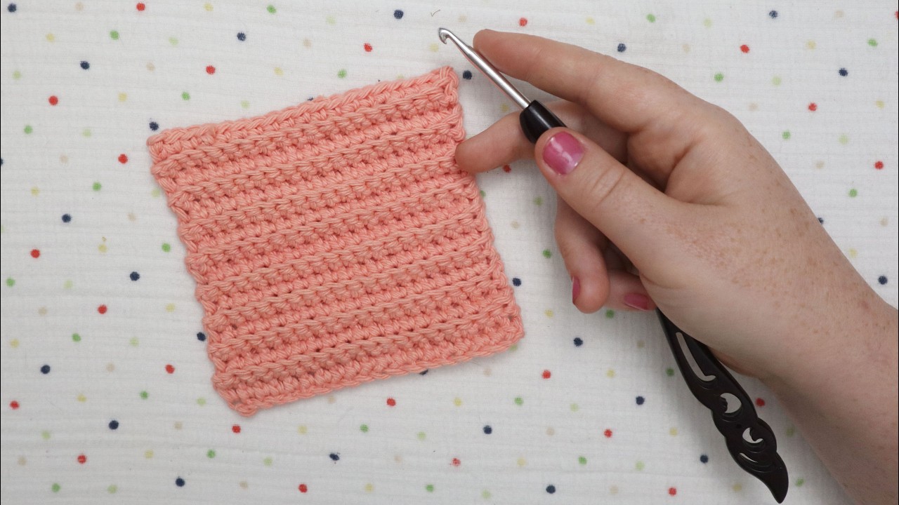 How To Crochet Back Loops Only - Easy Crochet Stitch Tutorial For Beginners