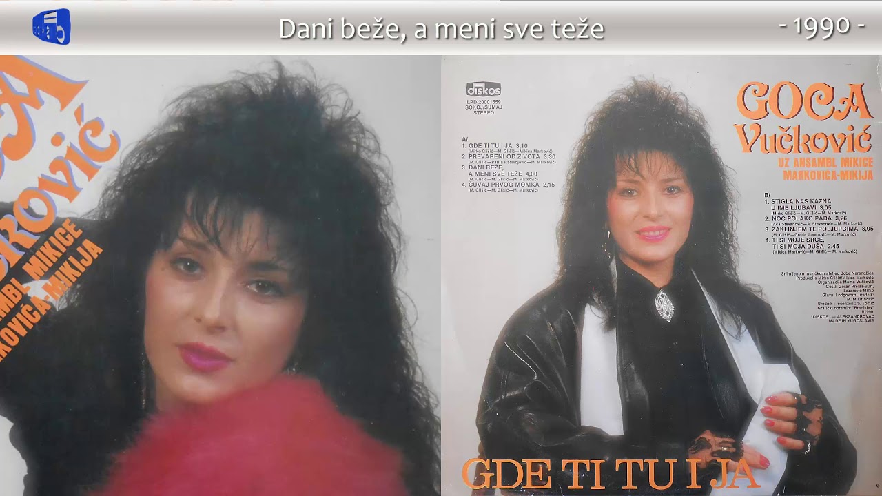 Goca Vuckovic - Dani beze, a meni sve teze - (Audio 1990)
