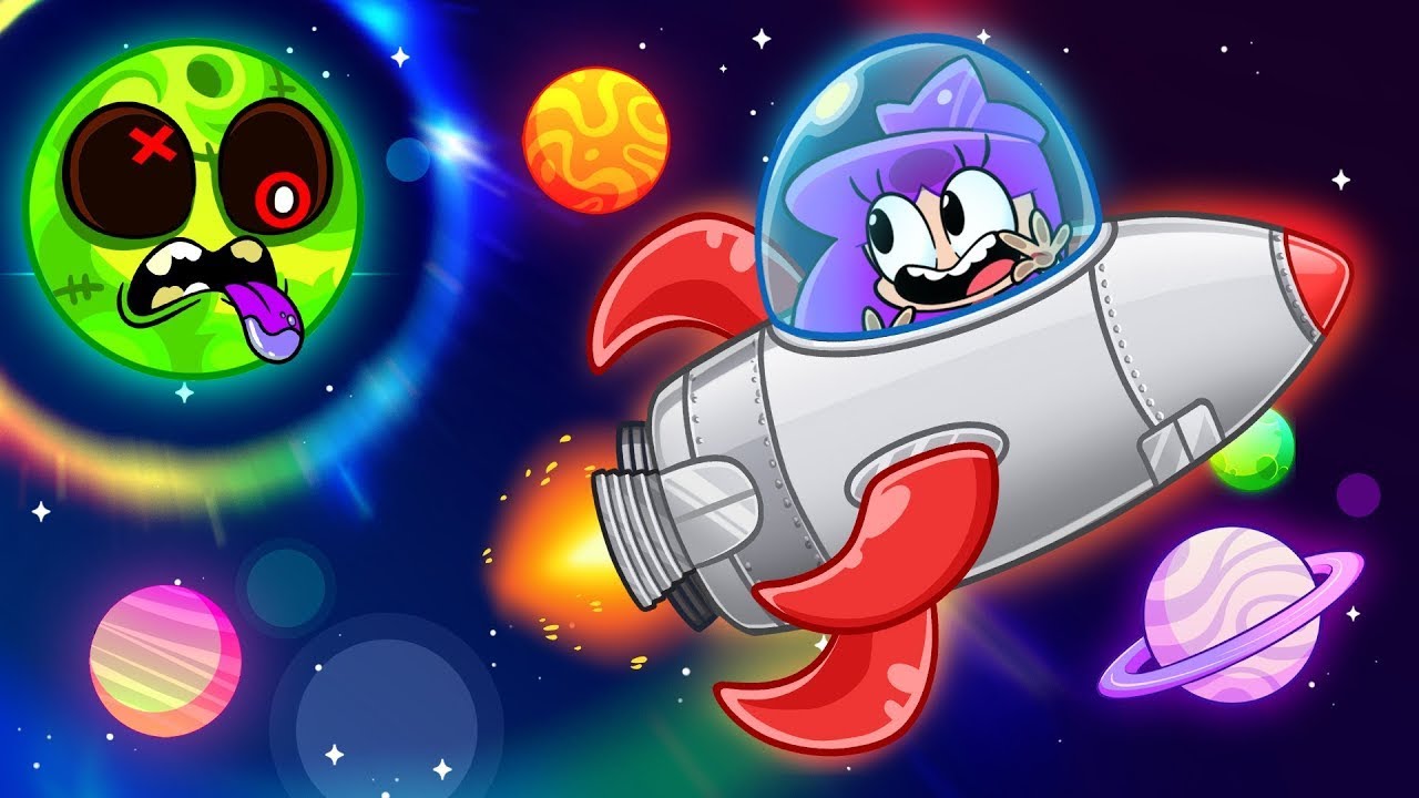 Where Is The Sun? 🌞 Tickle Tickle Zombie Planets Song 🌏 Viv and Denny Cartoons for Kids