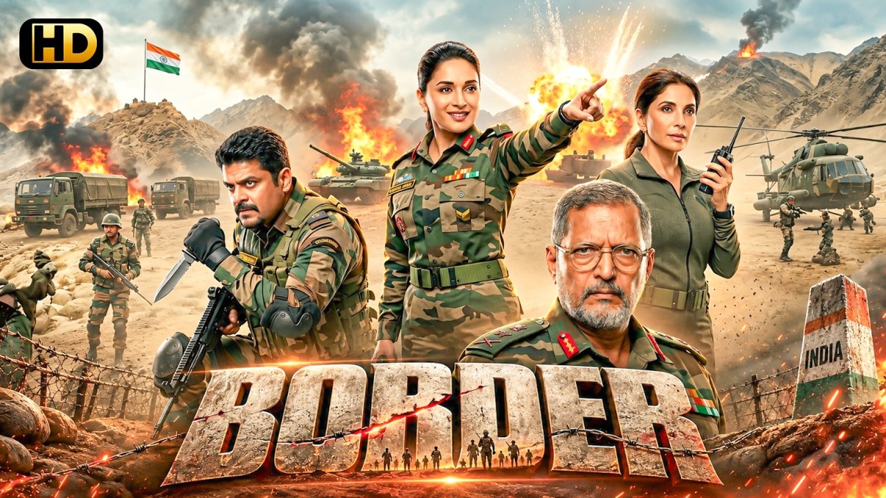 Independence Day Special - Nana Patekar Bollywood Movie एक कमांडो - सरहद से समाज तक | Madhuri Dixit