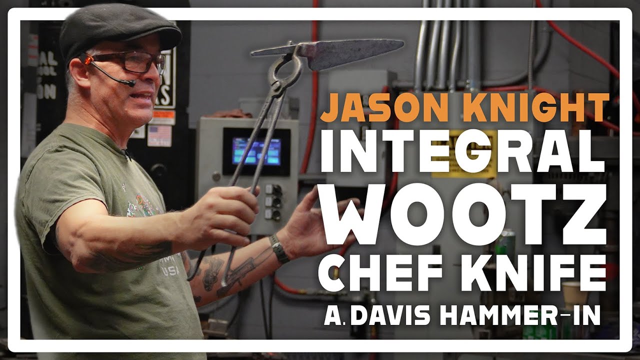 Jason Knight - Forged Integral Wootz Chef Knife | A. Davis Hammer-In 2024