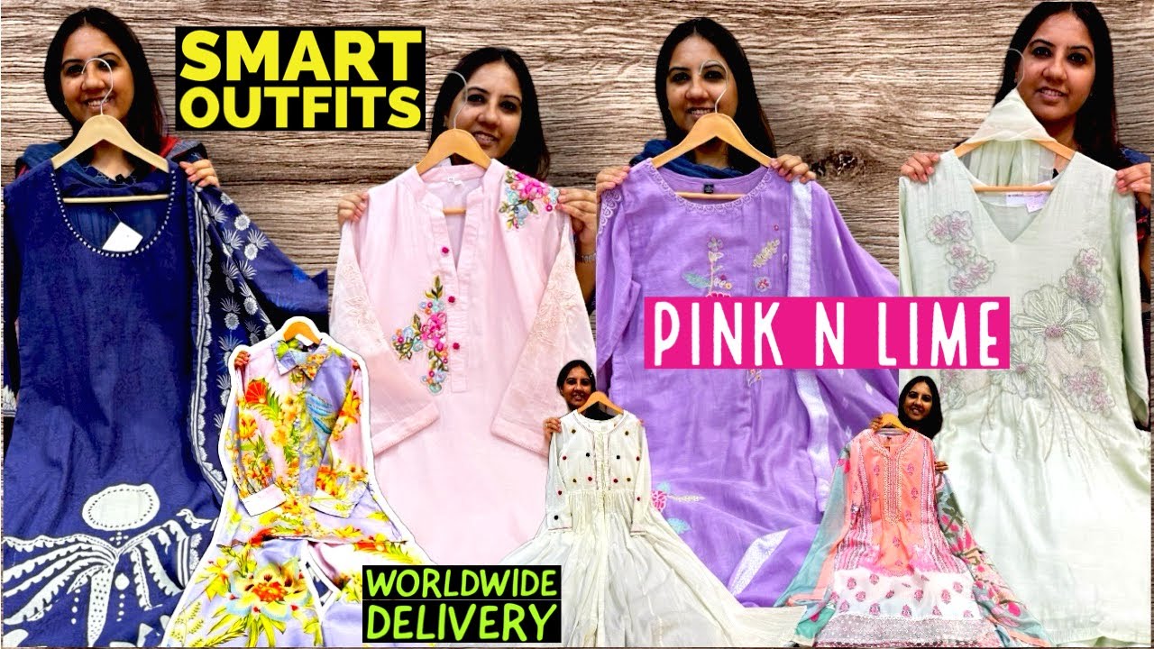 Pink n Lime Brings You Smart Cord Sets, Cotton Suits, Anarkalis & Party Wear Suits With Farshi Pants