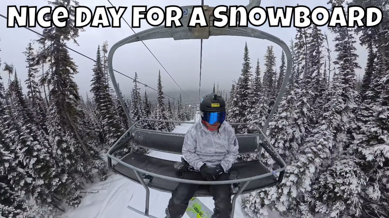Snowboarding At Gem Lake Big White
