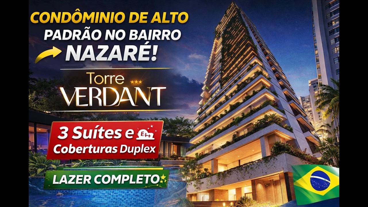 Alto Padrão no Coração do Nazaré | 3 Suítes, Coberturas Duplex e Lazer Completo