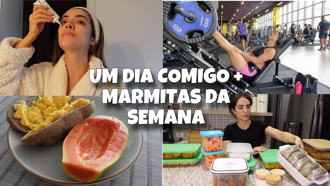 ROTINA SAUDÁVEL | Alimentação, Treino e PRODUÇÃO DE MARMITAS 🥗