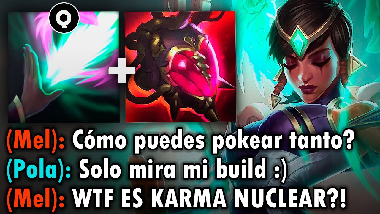 Karma pero mi Q quita el 90% de vida con esta build full ap