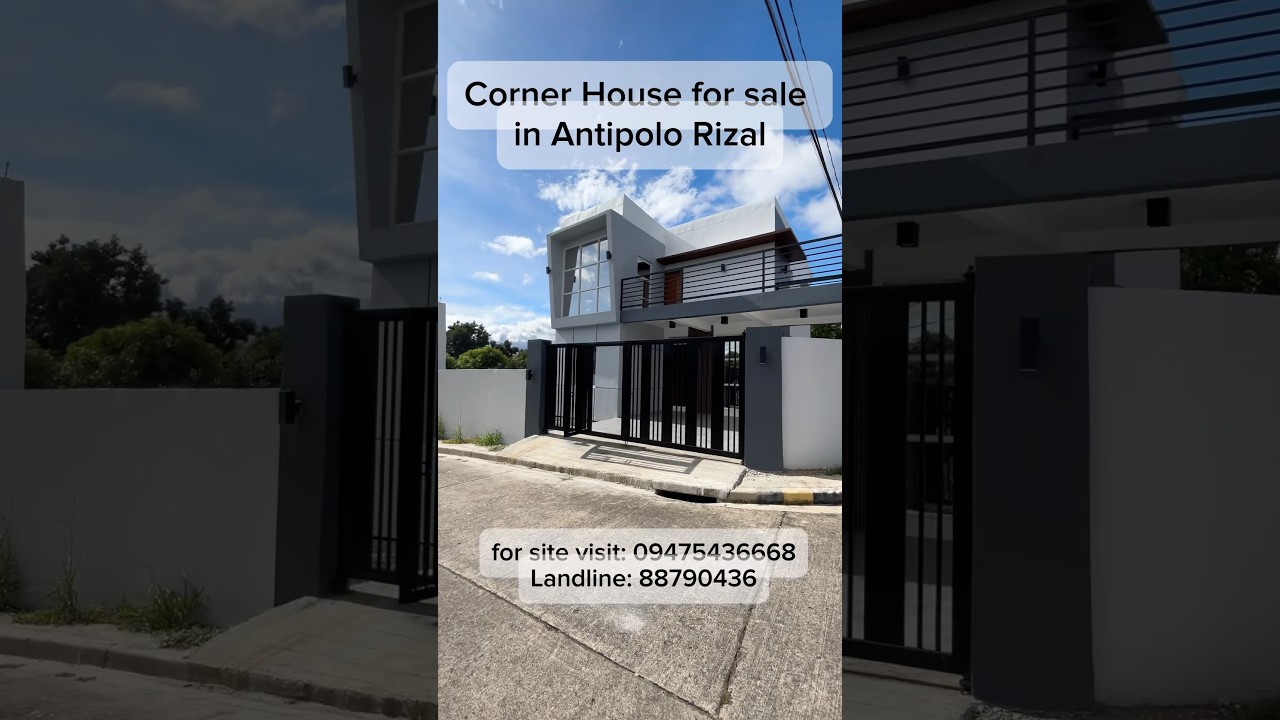 Corner House for sale in Antipolo Rizal. Price: 15M #houseandlotforsaleinantipolorizal
