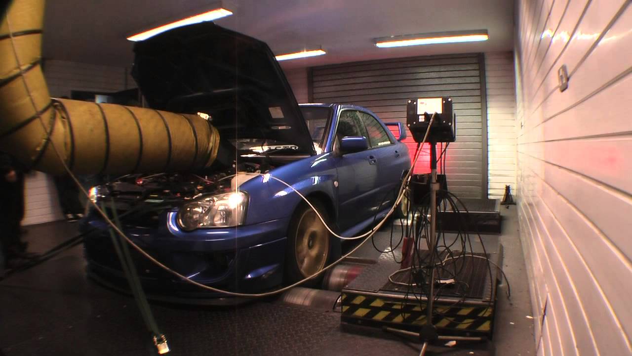 Subaru Impreza WRX STi Type UK Blitz Nur Spec R on Powerstation dyno Rolling Road
