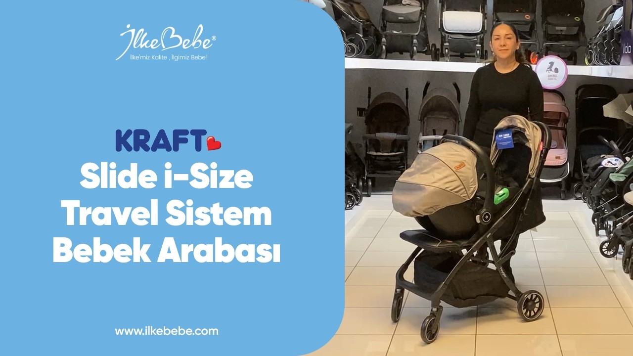 İlke Bebe | Kraft Slide i-Size Travel Sistem Bebek Arabası