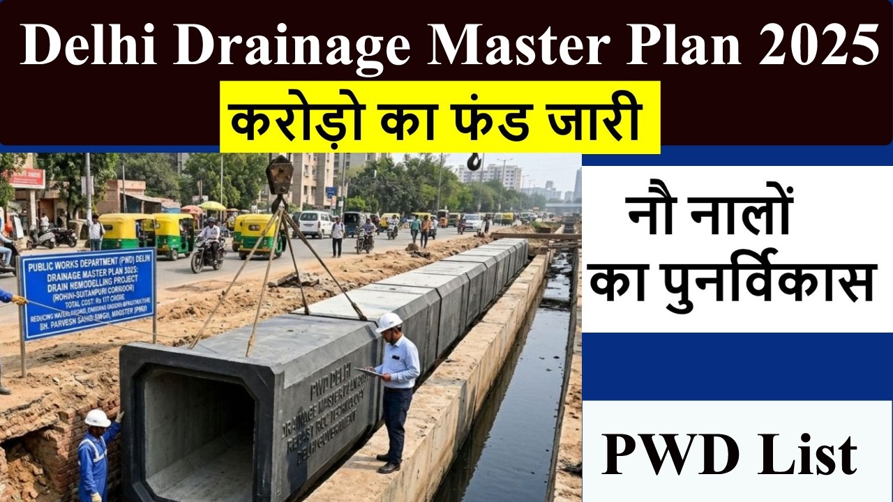 Delhi Drainage Master Plan 2025🔥Remodelling of Drains🔥Drain list🔥Fund Sanctioned🔥Colonies & Villages