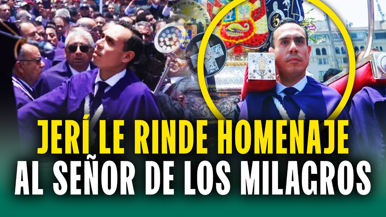 José Jerí cargó el anda del Señor de los Milagros: Así le rindió homenaje en la procesión