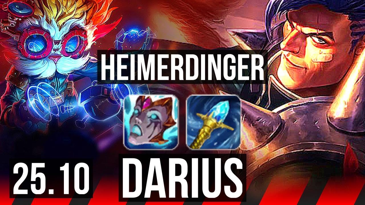 HEIMERDINGER vs DARIUS (TOP) | KR Master | 25.10