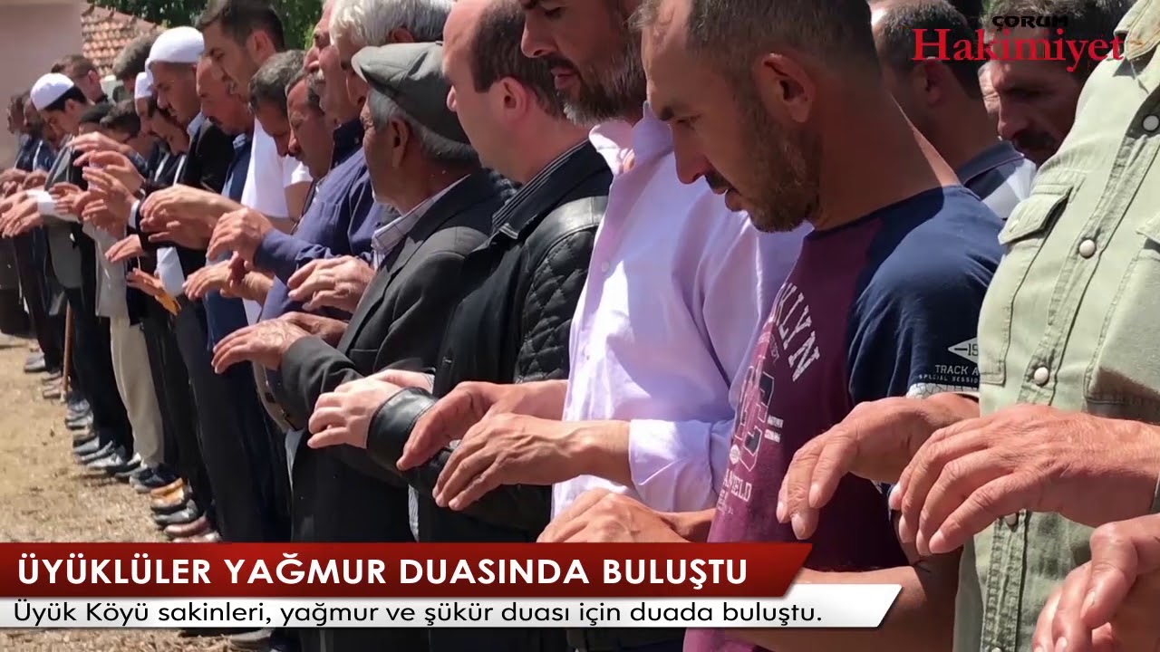 Üyüklüler yağmur duasında buluştu
