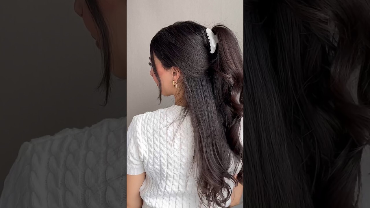 Cute easy hairstyles for straight and curly hair 😍✨ 