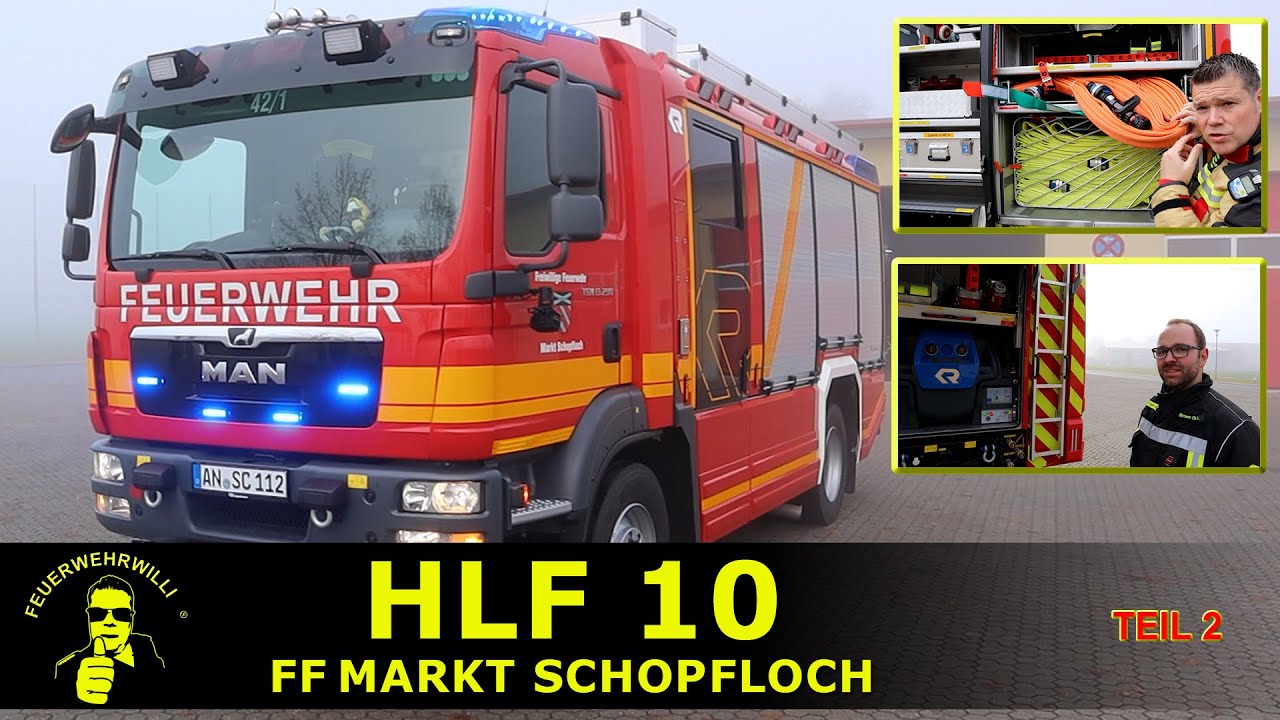 Das HLF 10 von der Feuerwehr Markt Schopfloch #rosenbauer (Teil 2/3)