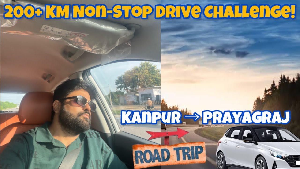 Kanpur to Prayagraj | 200+ KM Nonstop Drive 🛣️ | Ultimate Road Trip Experience #vlog @umishvlog