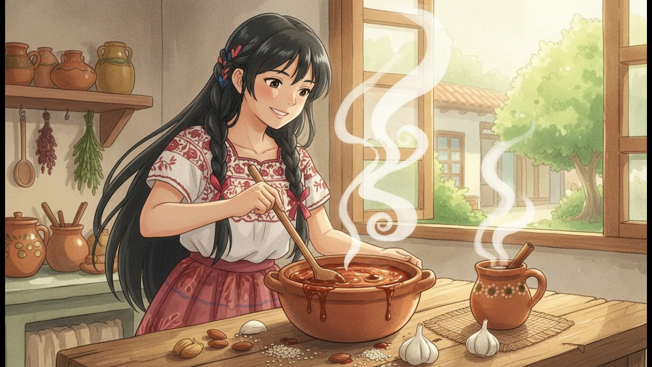 Cozy Mexican Kitchen: Making Mole | Ghibli Style Slow Living & Cooking