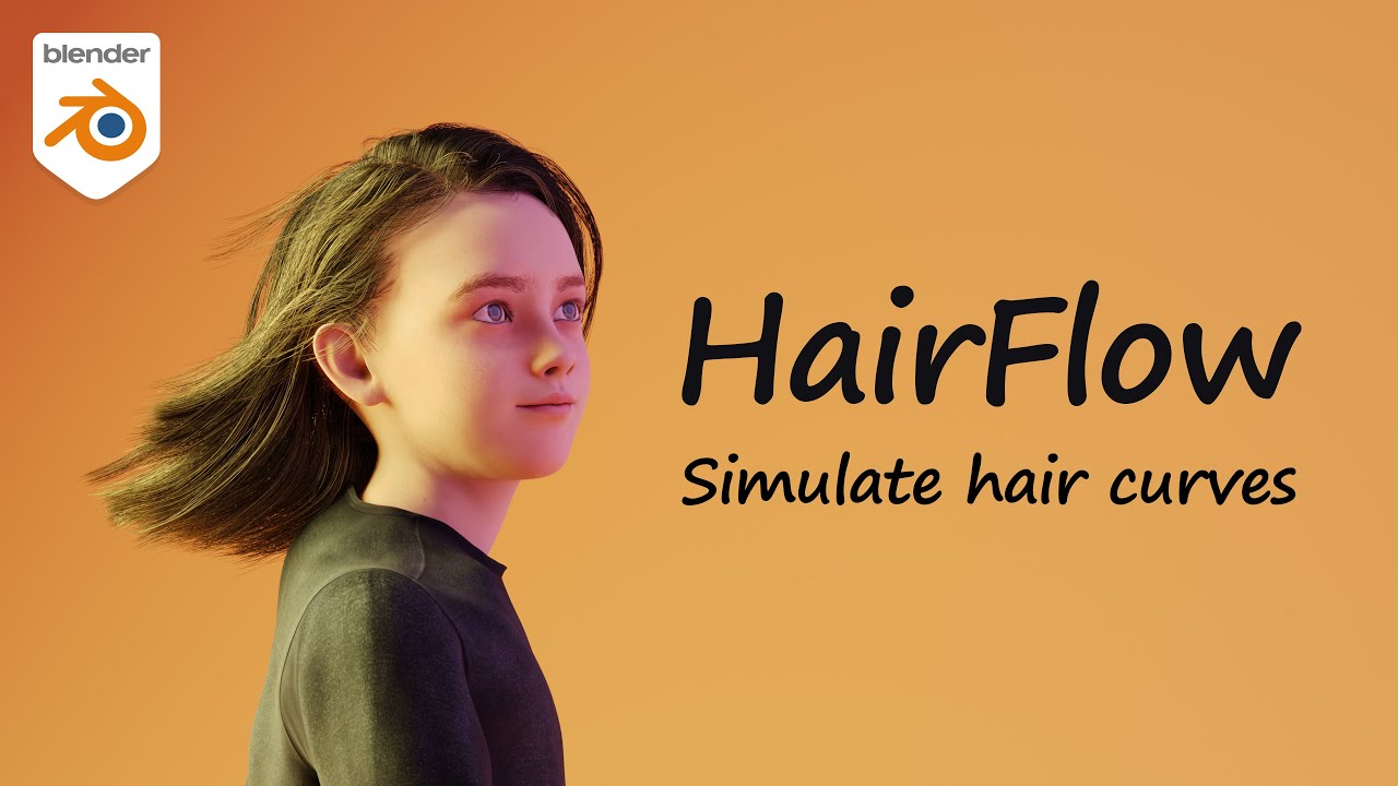 FINALLY Simulate Blender's New Hair System - HairFlow Blender Addon