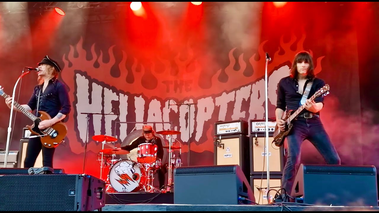 [4K] THE HELLACOPTERS - [I'm in the Band & REAP A HURRICANE 7:00] - GRÖNA LUND STHLM 24-6-24.