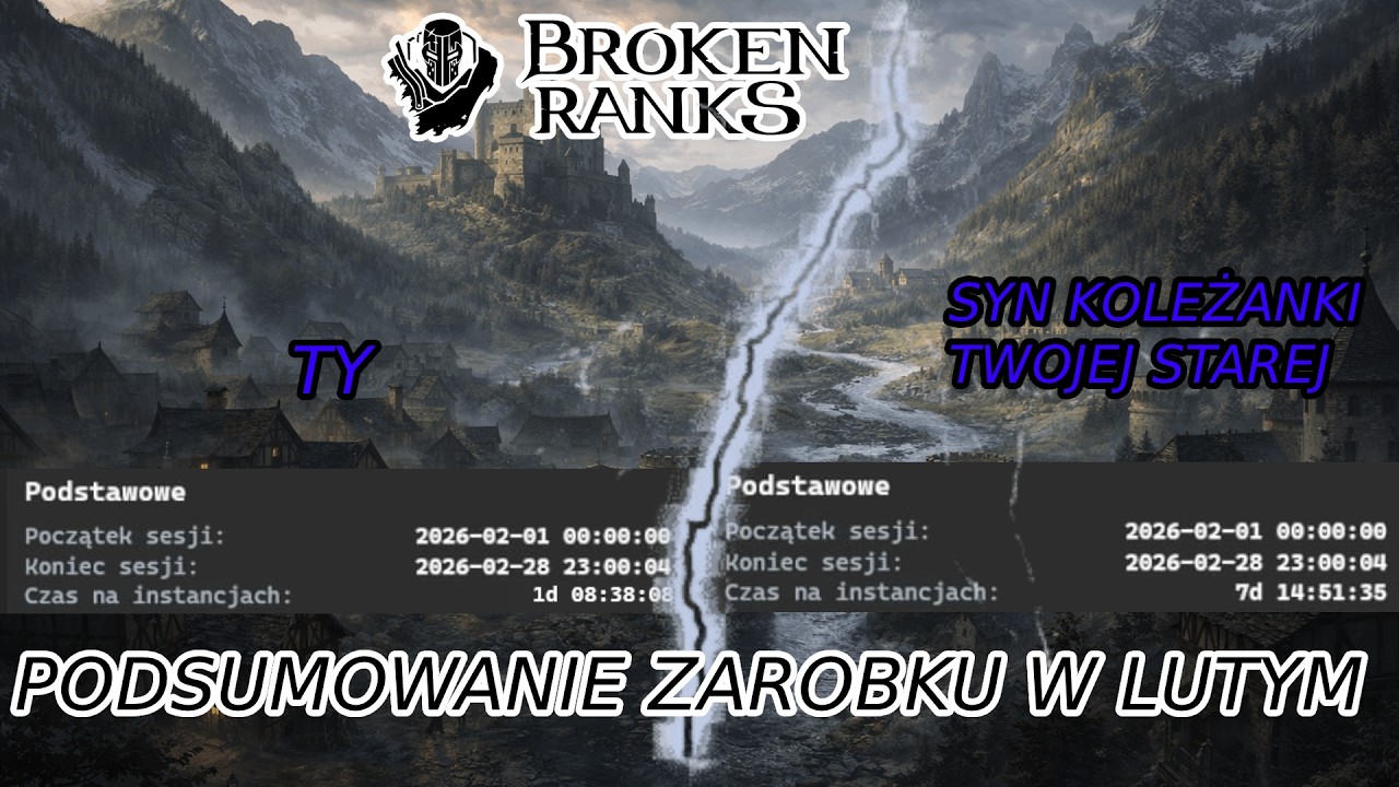 PODSUMOWANIE ZAROBKU W LUTYM  | Broken Ranks |kod na plate ukryty wewnątrz filmu