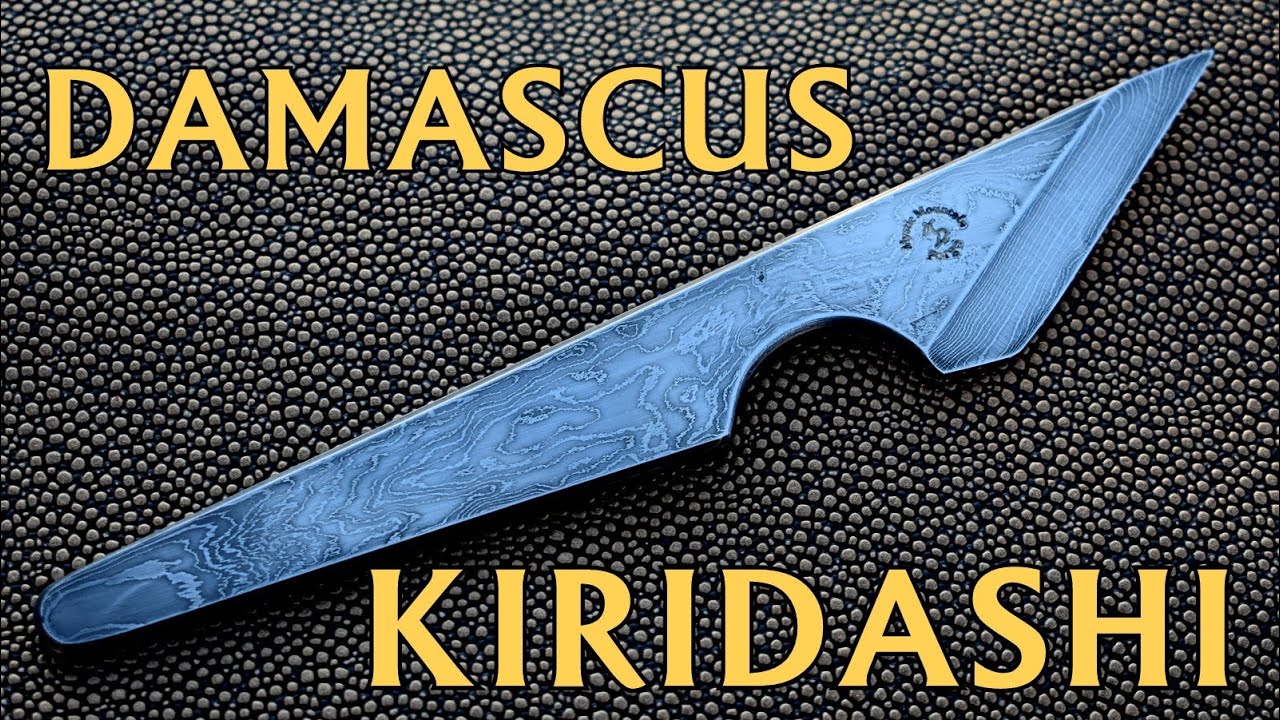 400 layer DAMASCUS KIRIDASHI forged from scraps
