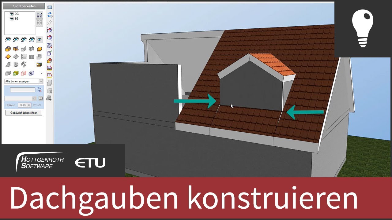 Dachgauben konstruieren - HottCAD