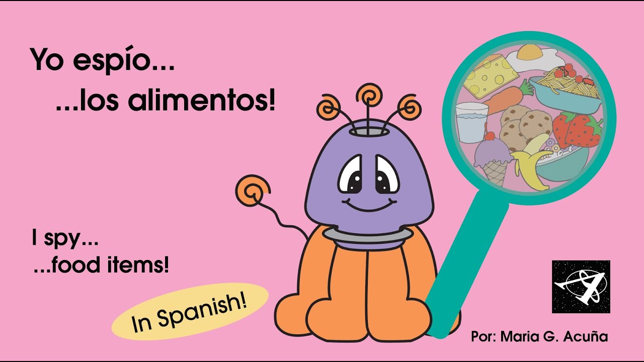Fun! I SPY in Spanish: Food items and 