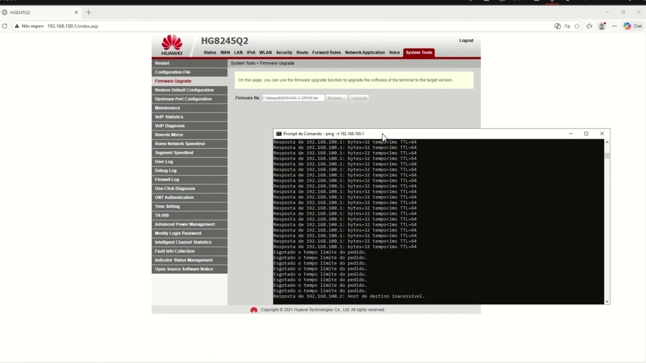 HG8245Q2 FIRMWARE AZUL