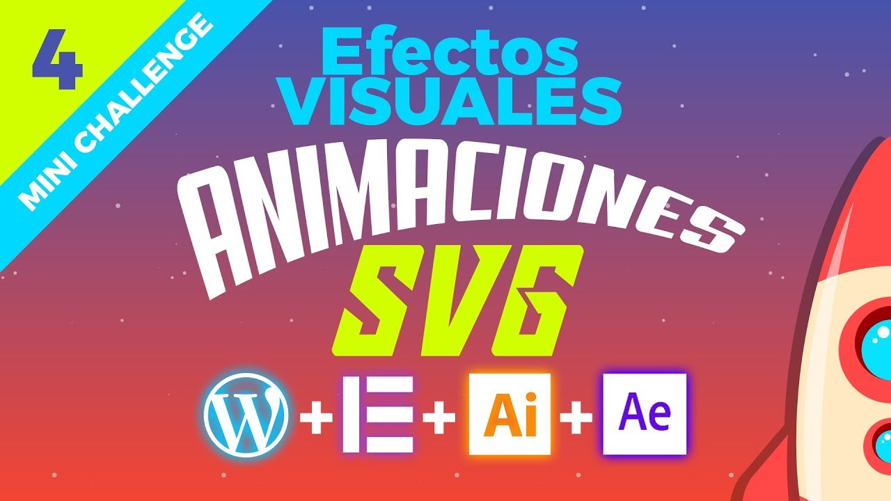 ANIMACIONES SVG para WordPress y ELEMENTOR con After Effects - Tutorial Efectos Visuales #4