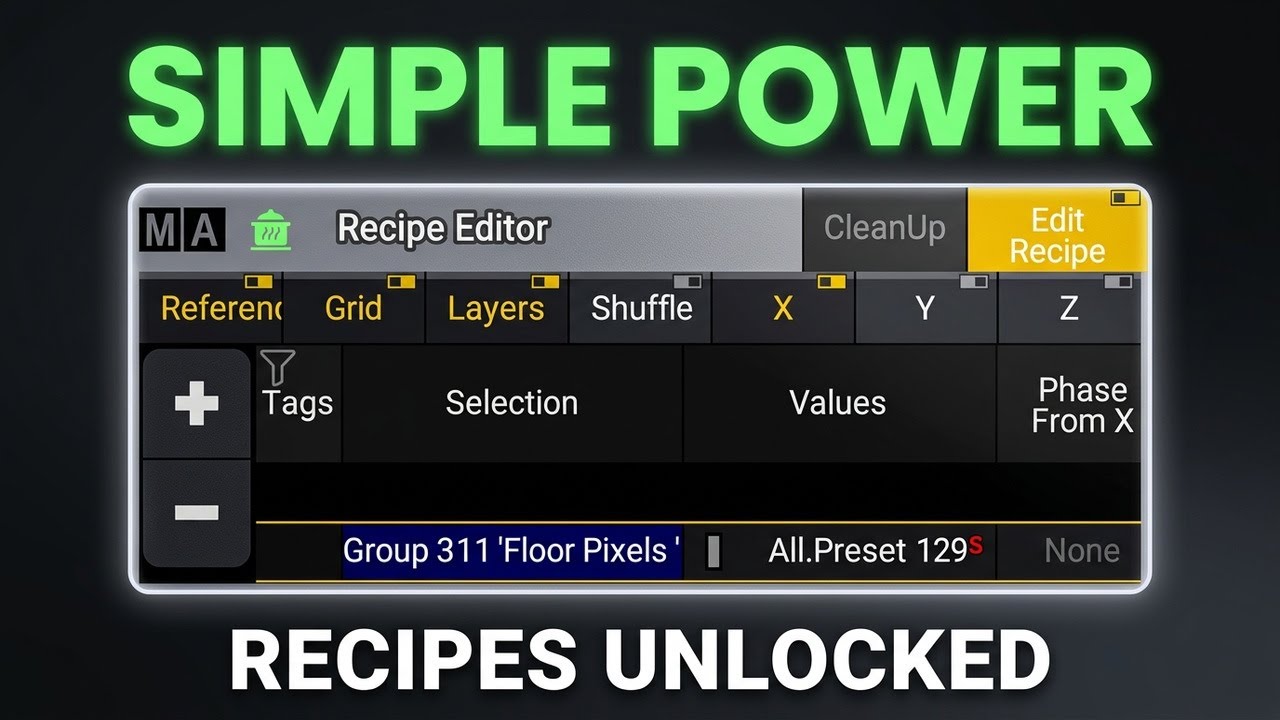 Why MA3 Recipes are SO Powerful