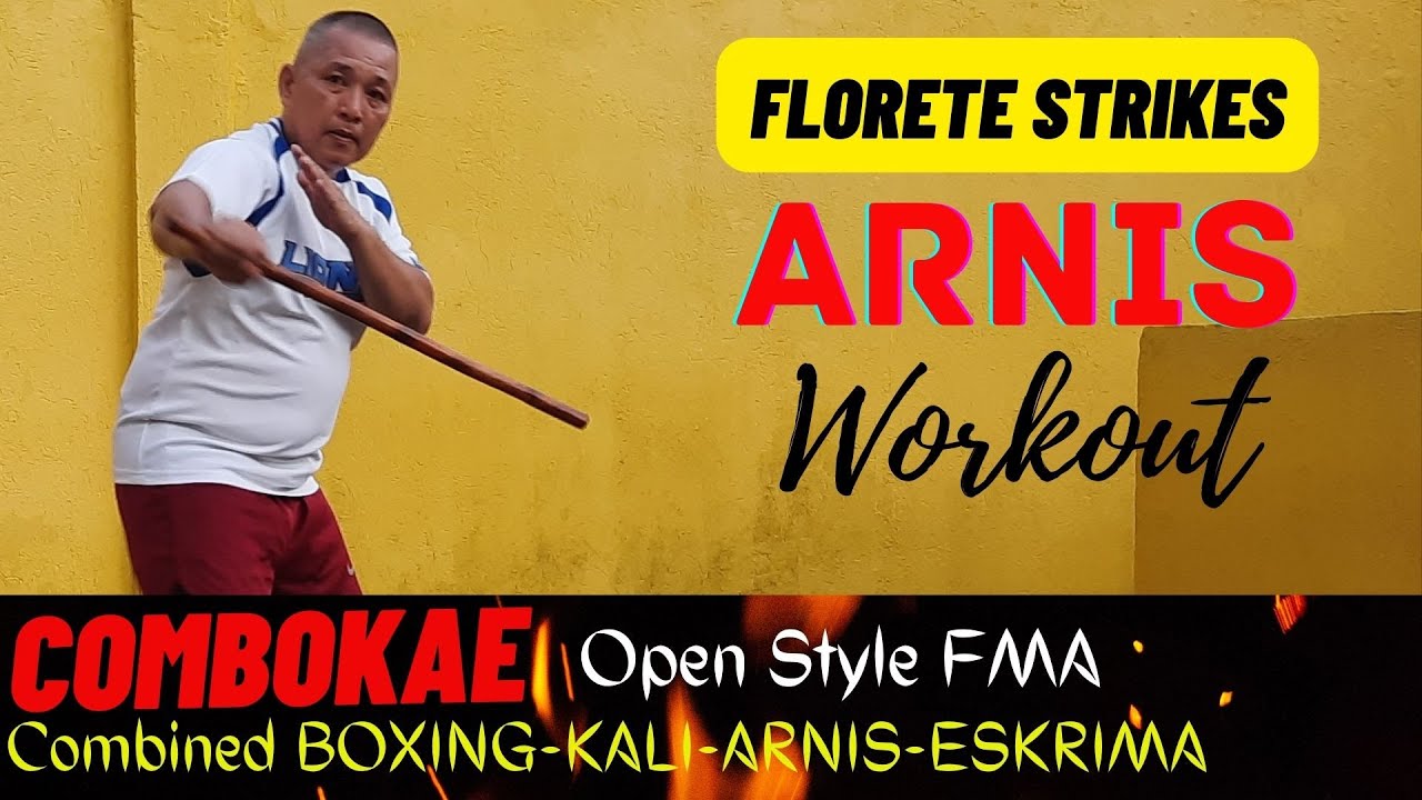 EASY ARNIS FLORETE STRIKES WORKOUT #kali #arnis #eskrima XirDong #fma