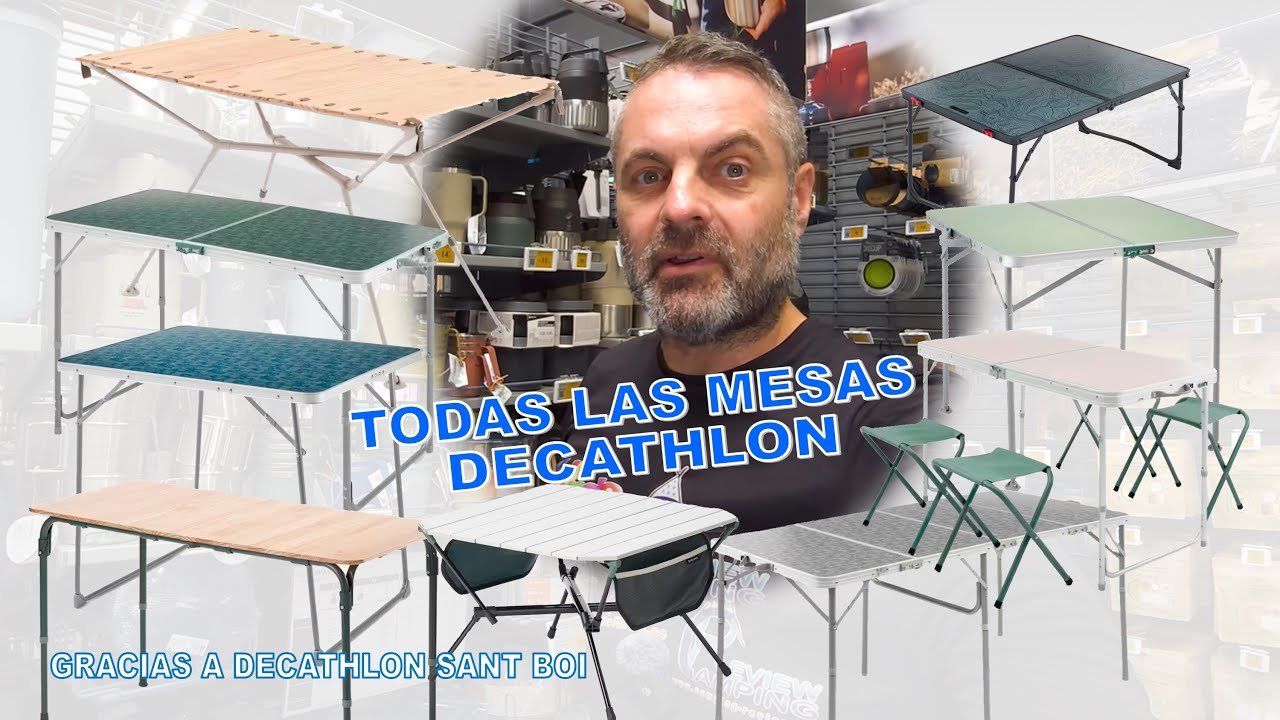 Todas las mesas de DECATHLON te las mostramos una a una