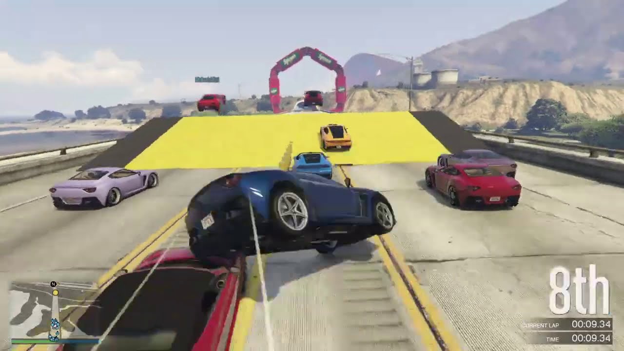GTA 5 Racing - Old Long Haul in OG Sports Cars