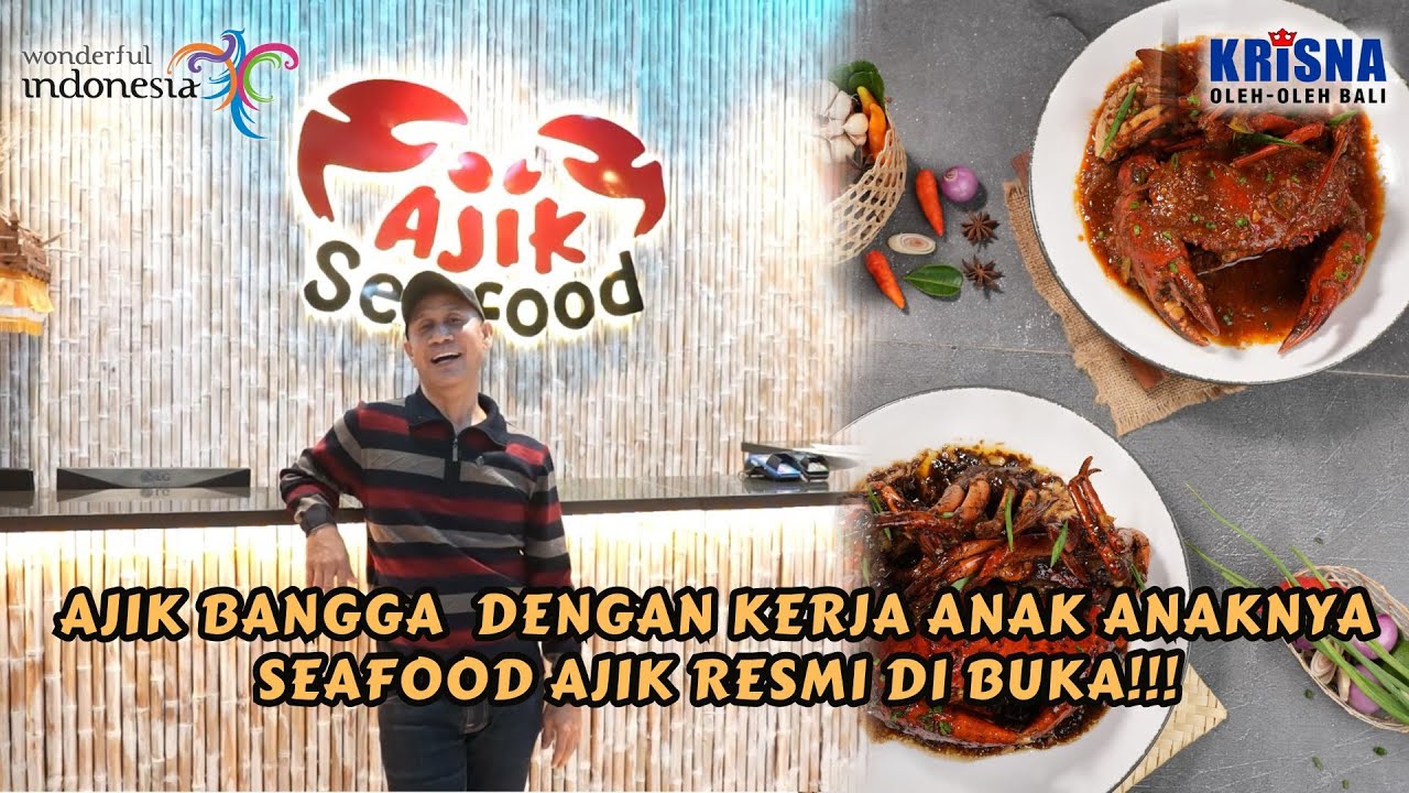 SEAFOOD AJIK RESMI DIBUKA!  AJIK BANGGA DENGAN ANAK ANAKNYA!